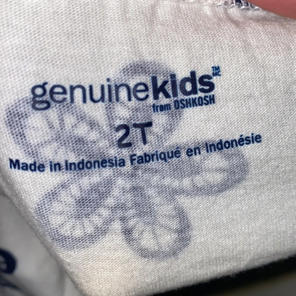 Genuine Osh Kosh B’Gosh Kids shirt Navy White 2T​